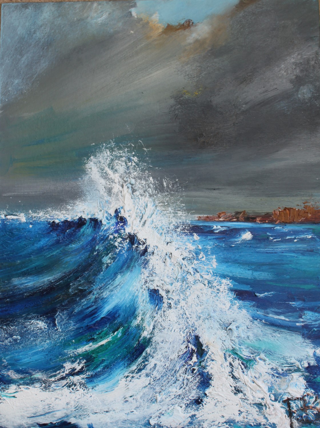 'A Wild wave' by artist Rosanne Barr